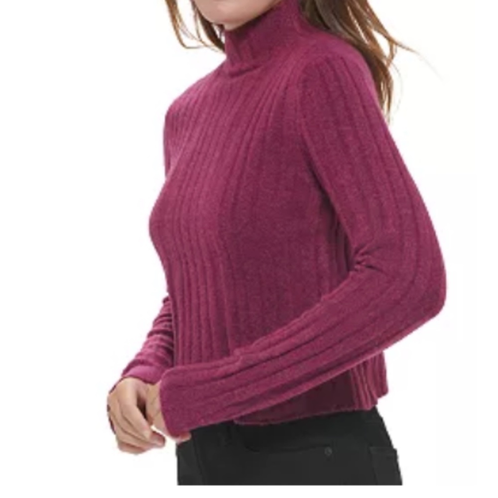 Calvin Klein Cropped Mock Neck Sweater - Picture 3 of 3